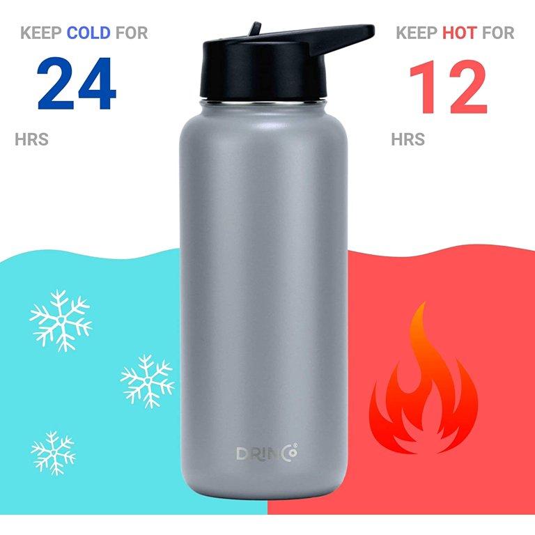Stainless Steel Double Wall Vacuum Insulated Water Bottle 32oz - Drinco,  Inc.