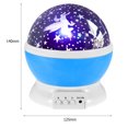 thumbnail image 2 of Luces Del Cielo Estrellado Lámpara Rotary USB Horse LED Starry Night Light Star Proyector Batería Niños Dormitorio Lámpara, 2 of 5