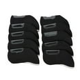 thumbnail image 1 of 10x Golf Iron Headcovers Set con ventana transparente Cola Cubierta de cabeza de hierro de golf, 1 of 8