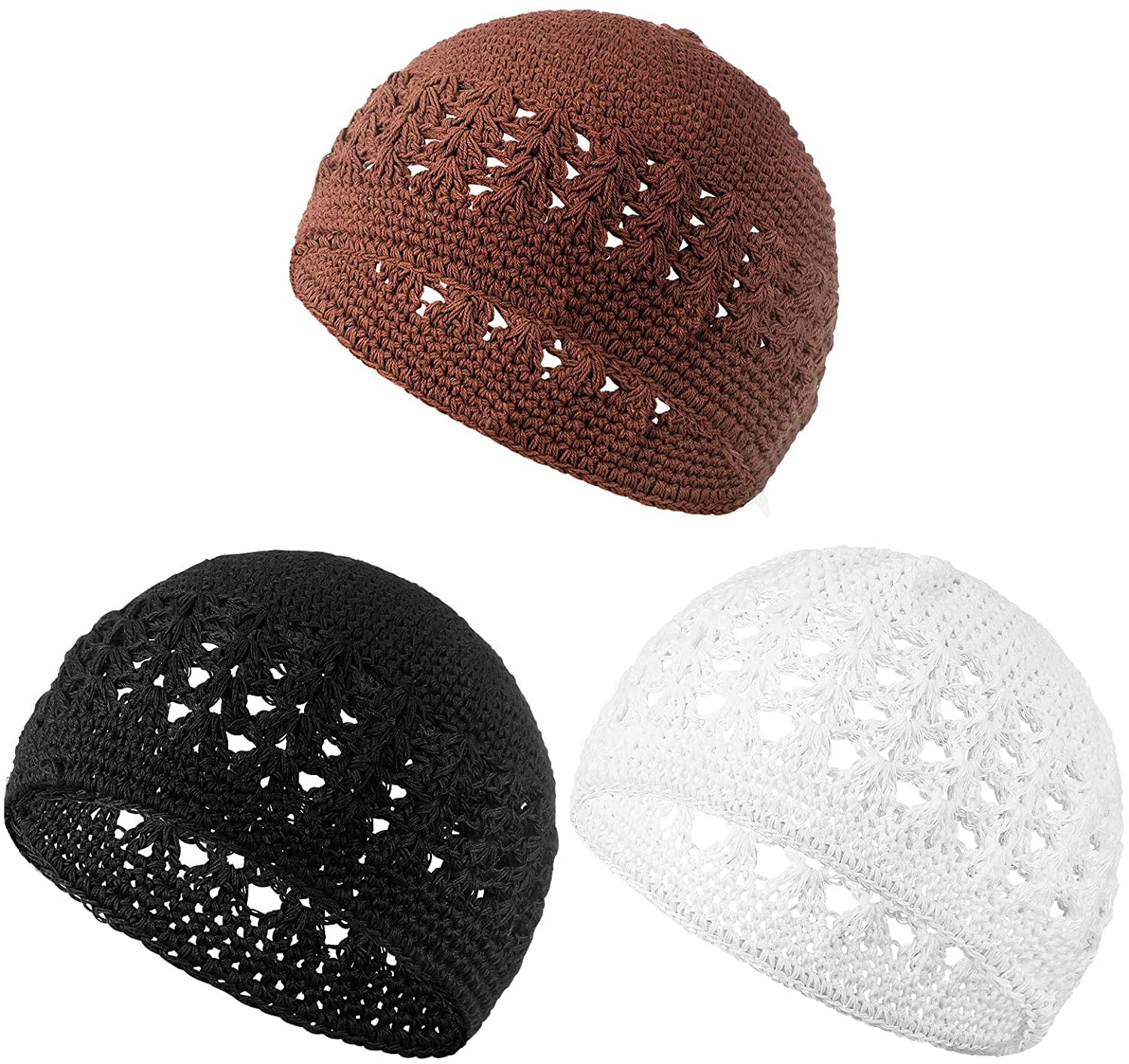 Kufi Hat for Men Knit Kufi Cap Crochet 