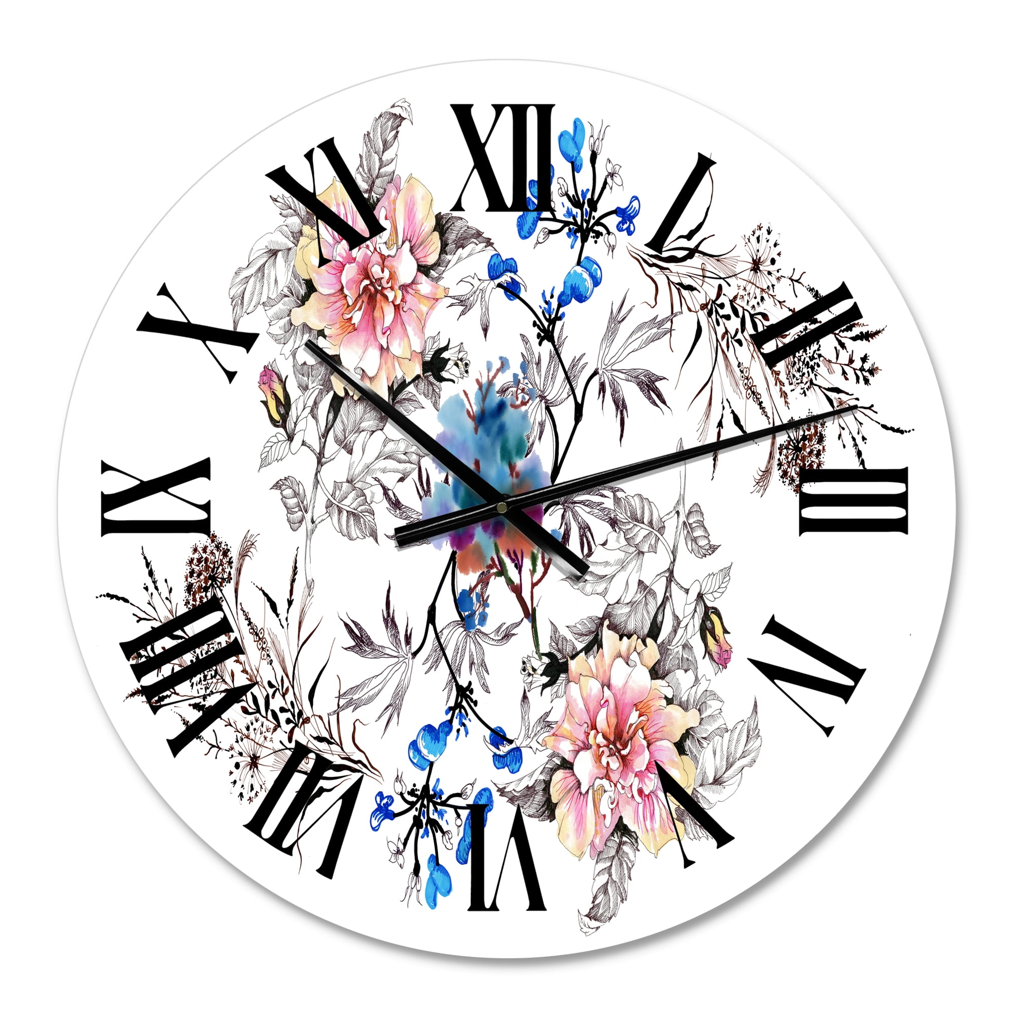 Designart 1 in Quartz Traditional Wall Clock