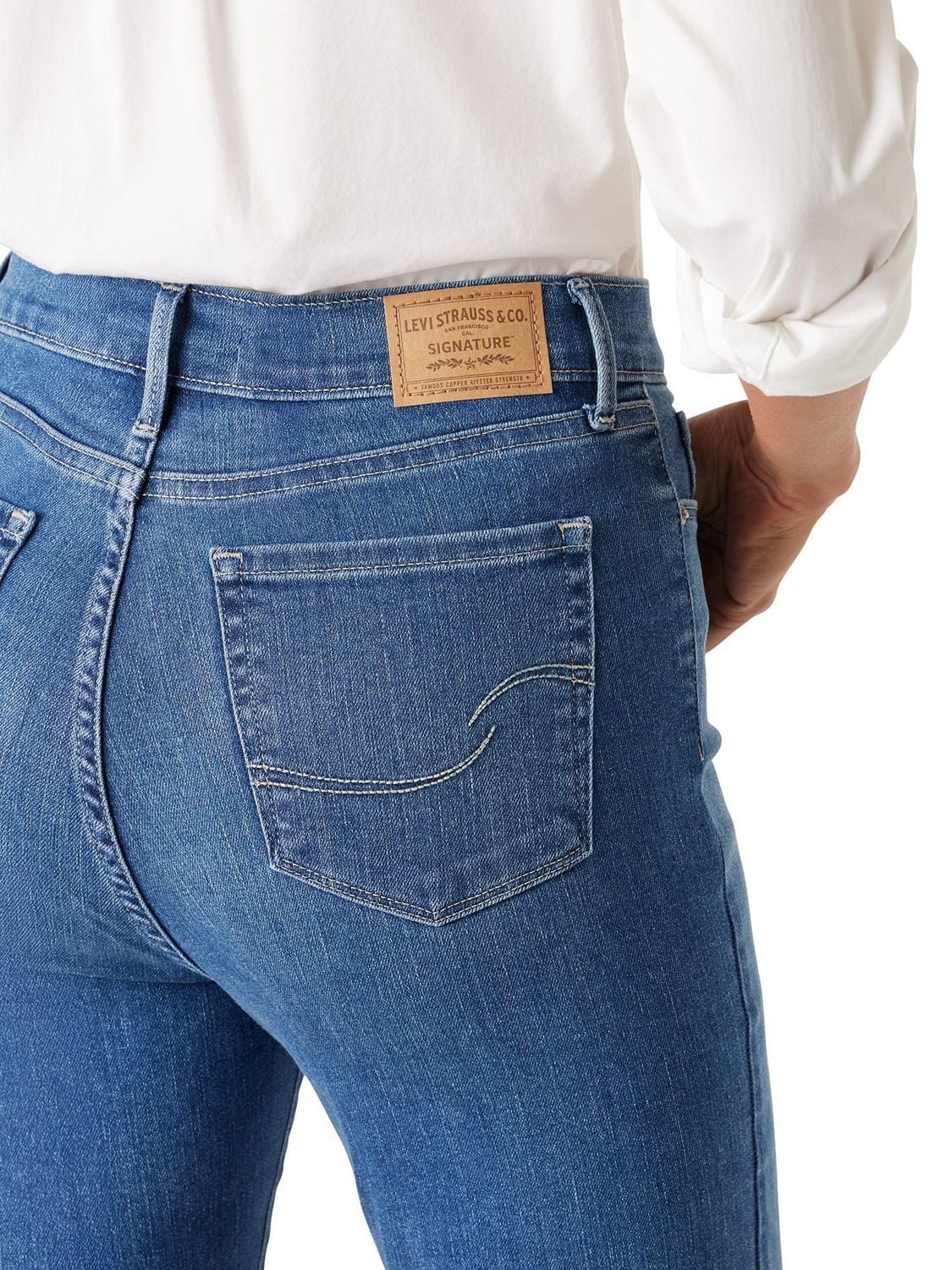 Jean taille haute droit pour femme Levi Strauss SignatureMC