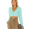 Women'S Sexy Cropped Knit Sweater Fashion Short V-Neck Twisted Rope Knitted Jacket Casual Solid Color Long-Sleeved Top