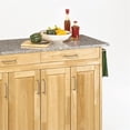 thumbnail image 2 of Kingfisher Lanes 49" Granite Top Kitchen Cart in Natural, 2 of 2
