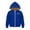 Blue, variant on Boys Girls Fleece Jacket Love Heart Print Hoodie Thermal Warm Sherpa Pullover Lined Long Sleeve Full Zip Up Hooded Sweatshirt Kids Fall Winter Jackets