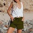thumbnail image 5 of frariair ​Women's Light Neutral Casual Shorts Breathable Linen Feel Lounge Athletic Comfort Shorts For Warm Seasons​ Camouflage, 5 of 9