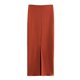 thumbnail image 4 of HH TRAF Falda de verano para mujer, con cintura elástica, ajustada, de estilo vintage, con dobladillo con abertura, de punto, estilo urbano, 4 of 5