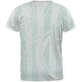 thumbnail image 2 of Summer Sacred Geometry Teal Stripes Mens T Shirt Heather White X-LG, 2 of 2