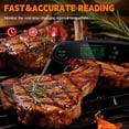 thumbnail image 2 of Meat Thermometer Digital for Cooking, Candy Making and Grilling, Collapsible Probe, with Magnet, Calibration, Backlight Waterproof Food Thermometer (Red), 2 of 7