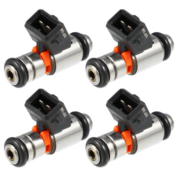 Unique Bargains 4 Pcs GU32115710 Fuel Injector for Aprilia Atlantic Sprint 400 2005-2008 Metal Plastic Black Silver Tone