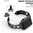 thumbnail image 3 of Correa de acero inoxidable Compatible con Apple Watch Band 38 mm 40 mm Mujeres y hombres Iwatch Series 4, Series 3, Series 2 1 Accesorios Pulsera de metal Correa deportiva D-Link (Plata), 3 of 7