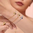 thumbnail image 2 of Dainty Honey Bee Charm Bracelet For Women Adjustable Chain Stainless Steel Cute CZ Insect Bumble Bee Stackable Link Bracelet Delicate Good Luck Jewelry Graduation Inspirational Gifts For Best Friend, 2 of 6