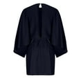 thumbnail image 4 of YUTK Robes pour Femmes avec Poches, Robe Raglan en Satin Noir TG, 4 of 5