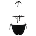thumbnail image 2 of Traje de Baño Ocean Pacific para Mujer Bikini con Crochet y Cintas Ajustables en Top y Bikini Negro Talla M 2 Piezas, 2 of 4