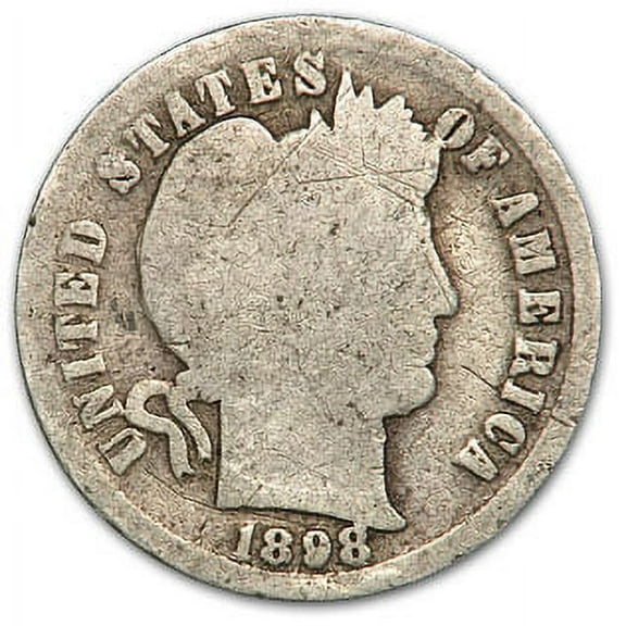 1898 Barber Dime Good/VG