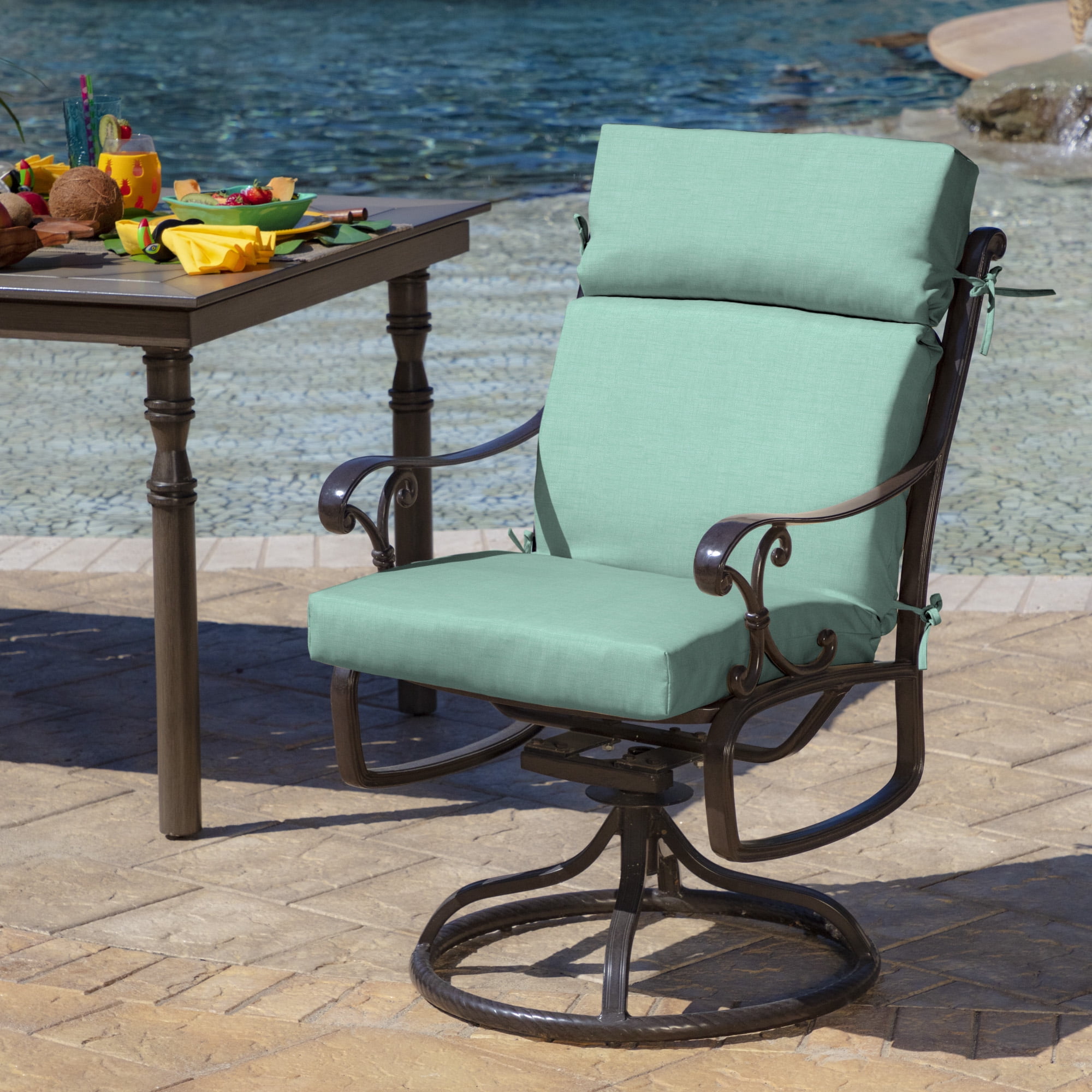 Arden Selections Aqua Leala Patio Outdoor Highback Dining Chair Cushion 44256923 434a 4005 9293 4a480ab86e3a.af68e4f193f84ee10d61a344ee1d3b00