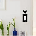 thumbnail image 4 of Rooster Rocker Switch Cover Single Gang Wall Plate Iron Light Cover Power Outlet Decorations Rectangle Black with Screws 1.3x2.63 inches Hole Rocker Switch DIY, 4 of 5