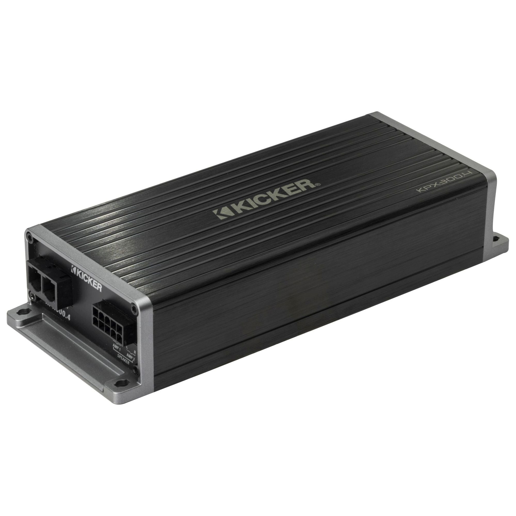 Kicker 51KPX5001 & 51KPX3004  KPX Powersports & Motorcycle Sub Amp w/  4 Full Range Amp Bundle ( Includes Bass Knob )