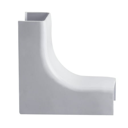 Corner Duct Raceway - Wire Trak Inside Corner for Raceway PVC White, 1 1/2