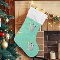 thumbnail image 6 of SKYSONIC Christmas Stocking Personalized Sloth Large Candy Stocking Hanging Gift Xmas Stockings Decoration 1 PC for Family Holiday Party Ornaments Decor Fireplace, 6 of 7