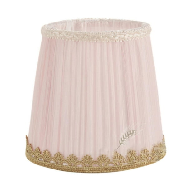 Lámpara colgante de tela con rosca E14, ligera, elegante y decorativa. Rosa