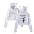 thumbnail image 2 of Anyma Tour 2024 Hoodie Womens Girls Cat Ear Sweatshirts Hip Hop Short Hooded Pullover Crop Top, 2 of 6