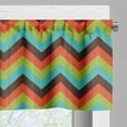 thumbnail image 5 of Ambesonne Chevron Valance & Curtain, Royal, 55"x36", Multicolor, 5 of 6