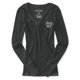 thumbnail image 1 of Aeropostale - Camiseta térmica con cuello en V para mujer, color gris, pequeña Aeropostale Camiseta adornada, 1 of 2