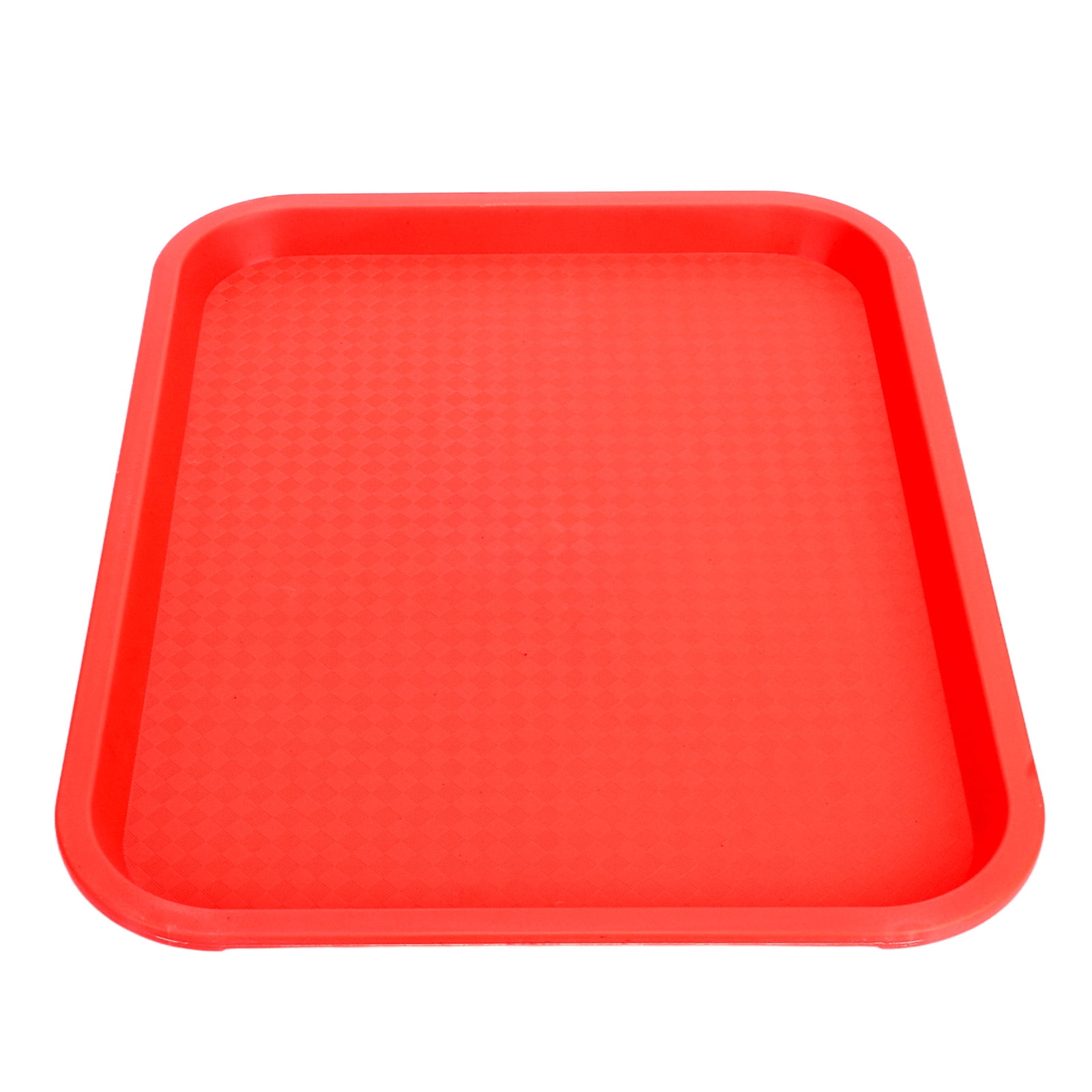 Fast Food Tray, Rounded Corner Multi Purpose Food Service Tray PP Thick For Restaurant Canteen