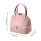 thumbnail image 3 of Mochila portátil bolsa de almuerzo de cuero artificial de dos capas, bolsa de picnic reutilizable para mujeres, bolsa de viaje para almuerzo, aislada, de cuero sintético, resistente al agua,, 3 of 9