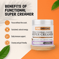 thumbnail image 3 of Lavender Vanilla Coffee Super Creamer - Coconut Milk Powder, MCT, Lion’s Mane, Reishi, Cordyceps. Plant-based, Dairy-free. Made in North America (120g/4.23oz), 3 of 6