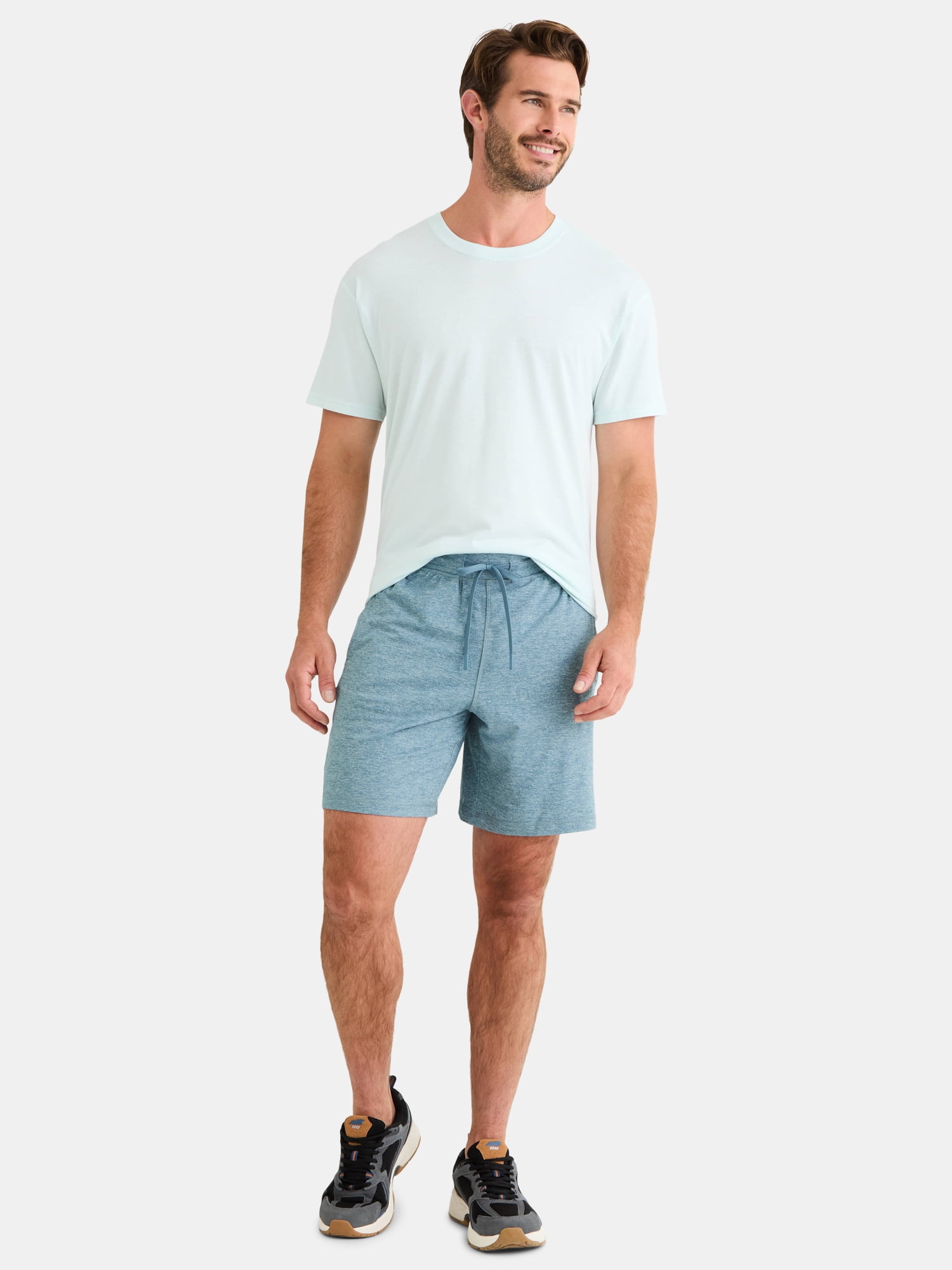 Athletic Works Men's and Big Men's Soft ButterCore Shorts, 6" & 8" Inseams, Sizes XS-5XL