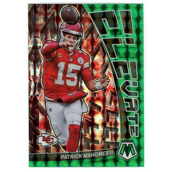 NFL 2023 Panini Mosaic Green Elevate Patrick Mahomes II E-PM