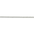 thumbnail image 2 of 925 Sterling Silver 2mm Diamond-cut Cable Chain; 26 inch; for Adults and Teens; for Women and Men, 2 of 4