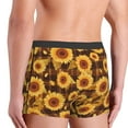 thumbnail image 2 of Haiem Vintage Brown Plaid Sunflower Men's Boxer Briefs, Every Day Comfort Stretch Cotton Moisture-Wicking Underwear-X-Large, 2 of 8