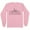 Pink, variant on Skyline Chicago Illinois Long Sleeve Shirt Unisex Large White