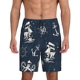 thumbnail image 1 of Fotbe Vintage Marine Pantalones Cortos de Pijama para Hombre, Ropa de Dormir, Pantalones de Pijama Cortos para Hombre-Medium, 1 of 6