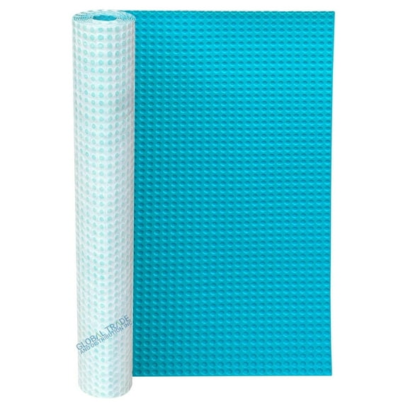 Uncoupling Waterproofing Membrane Roll, 54 Sq Ft (3.3 Ft x 16.4 Ft), 1/8'' Anti-Fracture Mat, Crack Isolation Flooring Underlayment for Bathroom Floor Tile, Subfloor