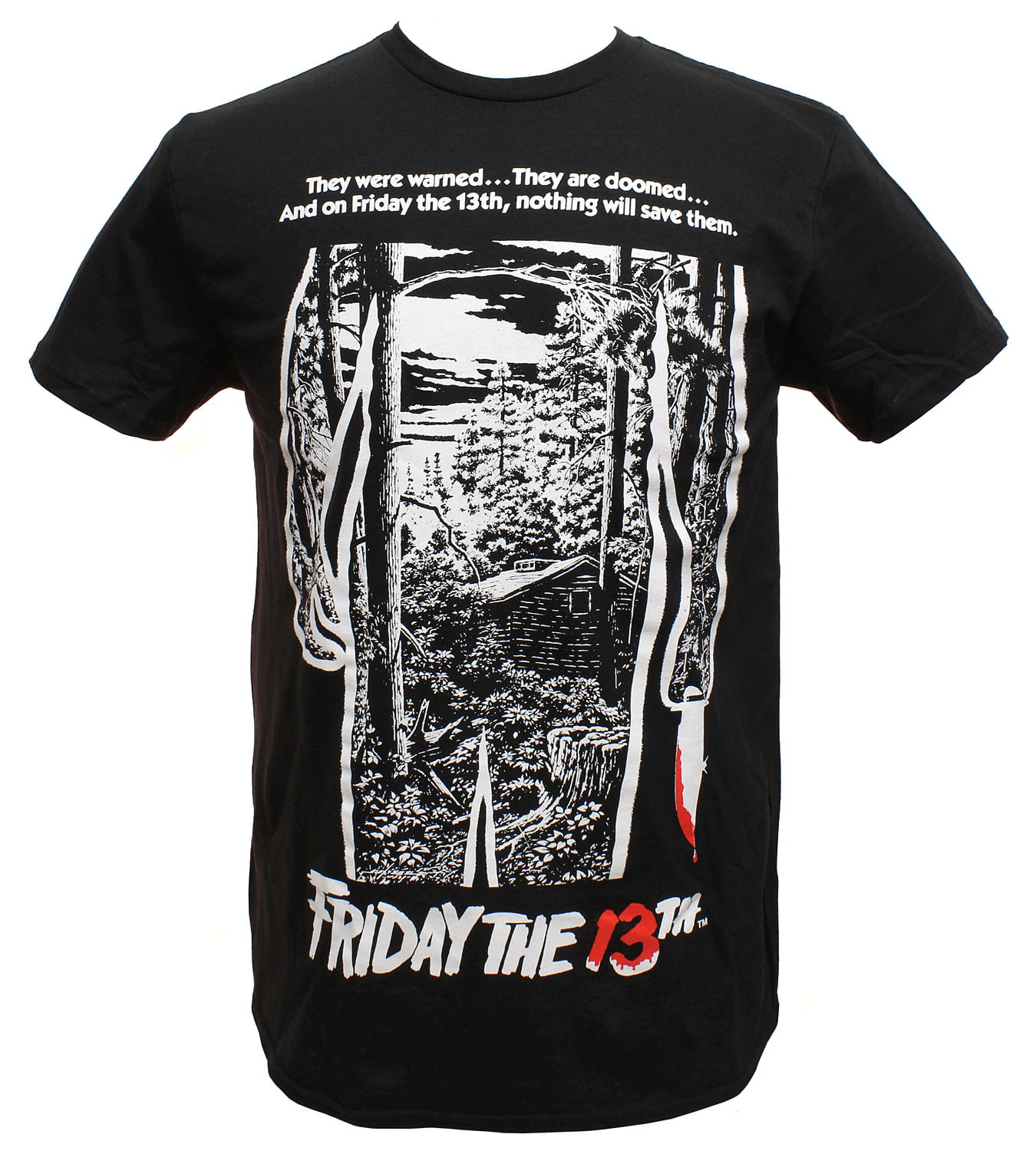 Friday The 13th T-shirt Movie Poster Classic Horror Film Official Art Tee Retro 