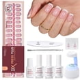 thumbnail image 1 of Kit de uñas de gel Beetles X Press Plus, color melocotón, punta francesa, 1 of 8