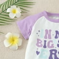 thumbnail image 5 of SNKSDGM Girls Easter Outfit Girl Girls Summer Outfits Size 10-12 Toddler Boys Girls Short Sleeve Letter Prints T Shirt Pullover Tops Shorts Outfits Baby Girl Outfit Set 2-3 Years, 5 of 5