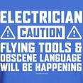 thumbnail image 3 of CafePress - Caution Electrician T Shirt - Men's Classic Graphic Cotton T-Shirt, 3 of 4
