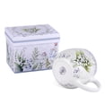thumbnail image 5 of STP GOODS Lily of the Valley Bone China Big Belly Mug in Gift Box 16.23 fl oz (480 ml) Floral Mug Coffee and Tea Mug for Latte Cocoa Chocolate, White and Green, 5 of 6