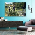 thumbnail image 3 of IDEA4WALL A Man and Woman in the Green Garden by Pierre Auguste Renoir Famous Canvas Wall Art Prints - 12"x18", 3 of 5