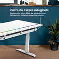 thumbnail image 4 of Escritorio ACTECK ERGO DESK PRO ED757 Ergonimico Hasta 100kg 3 Ajustes de altura Iluminación RGB + Porta Vaso Blanco AC-941440, 4 of 6