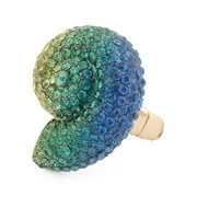 Betsey Johnson "Sea Excursion" Lobster Two-Finger Stretch Ring, Size 7.5