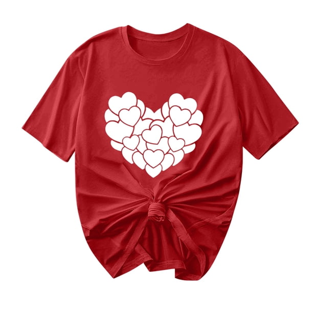 Camisetas de Manga Corta para Mujeres, Camiseta de Cuello Redondo Impresa de Moda, Primavera Y Verano Casual