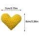 thumbnail image 1 of Pequeño corazón de ganchillo con bolsillo, tejido acrílico, mini símbolo de amor de 7 cm, pequeño recuerdo para el Día de San Valentín o cumpleaños, tarjeta de nombre extraíble con bolsa de organza,, 1 of 5