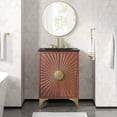 thumbnail image 7 of Modway Daylight 24" Solid Mango Wood Bathroom Vanity in Black/Walnut, 7 of 7