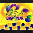 thumbnail image 3 of CafePress - Leap Year Balloons Pajamas - Women's Short Sleeve Print T-Shirt and Pants Dark Cotton Pajama Set, 3 of 7